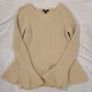Ann Taylor Merino Blend Peplum Sweater